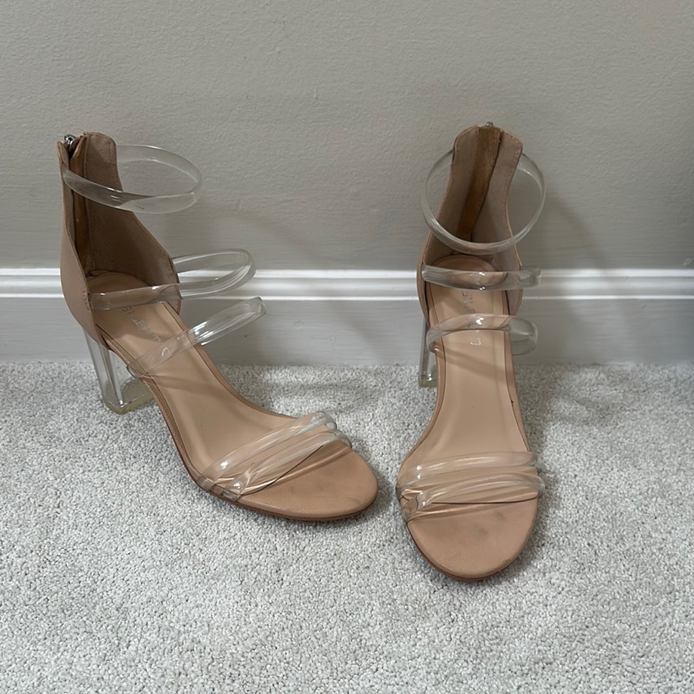 Elegant Tan and Cream Heels